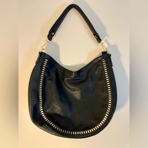 MMS Design Studio vegan leather with gold hardware hobo bag